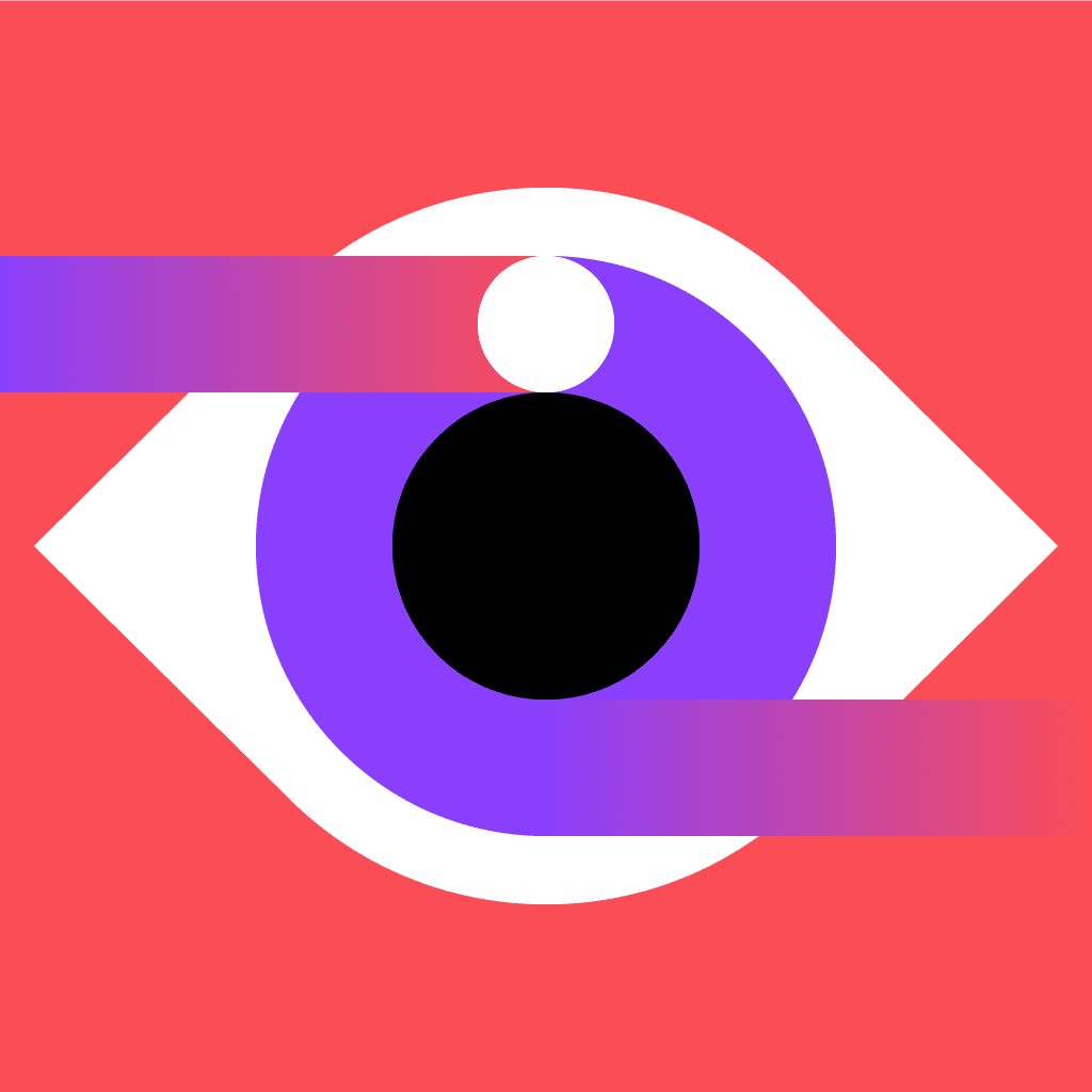 flat style illustration of an eye flat style illustration of an eye