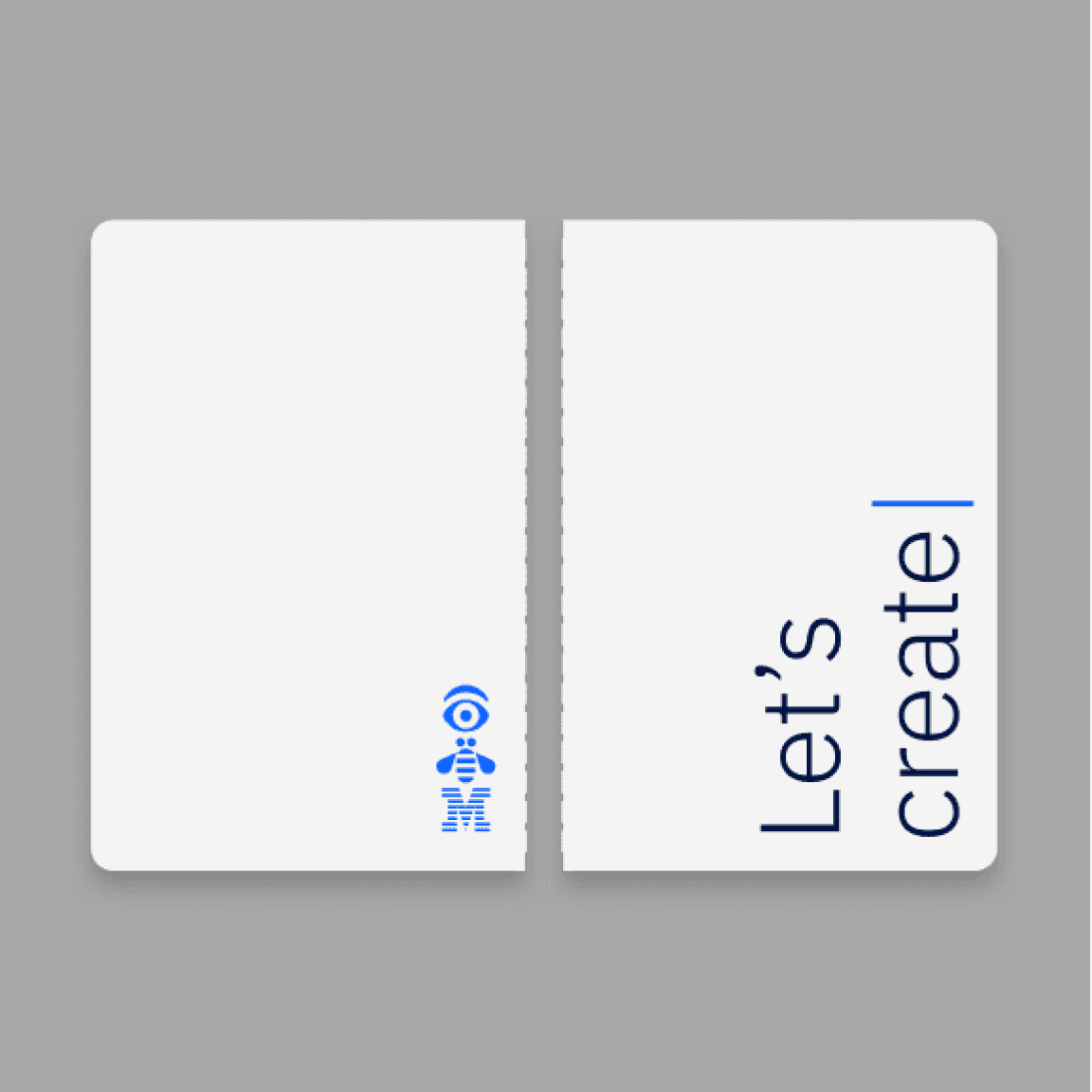 journal cover art with Let's create and IBM rebus journal cover art with Let's create and IBM rebus