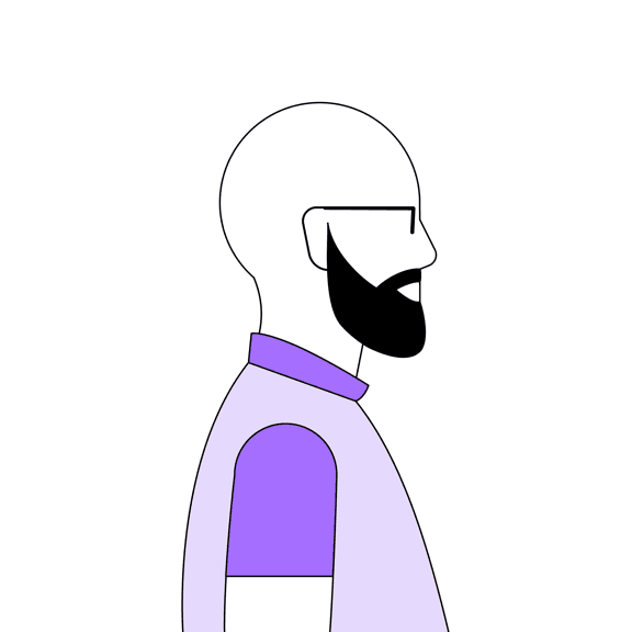 Portrait side male example 1 Portrait side male example 1