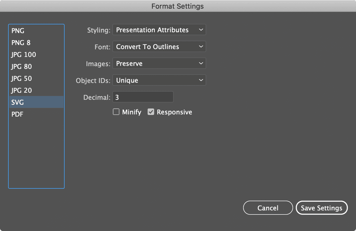Exporting for product and web: step 5 Exporting for product and web: step 5
