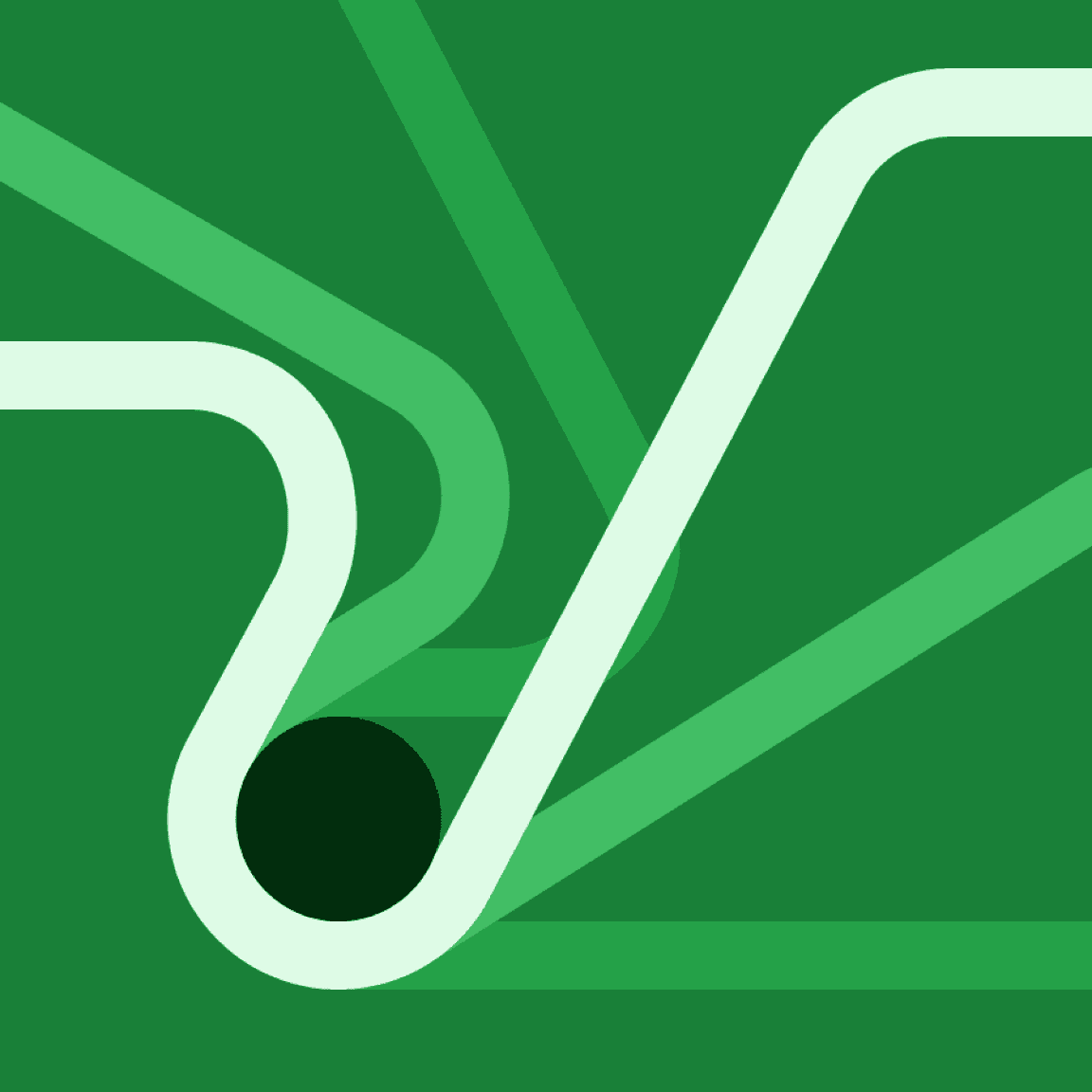 flat-style illustration in greens flat-style illustration in greens