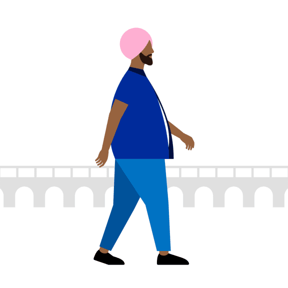 Walking man example Walking man example