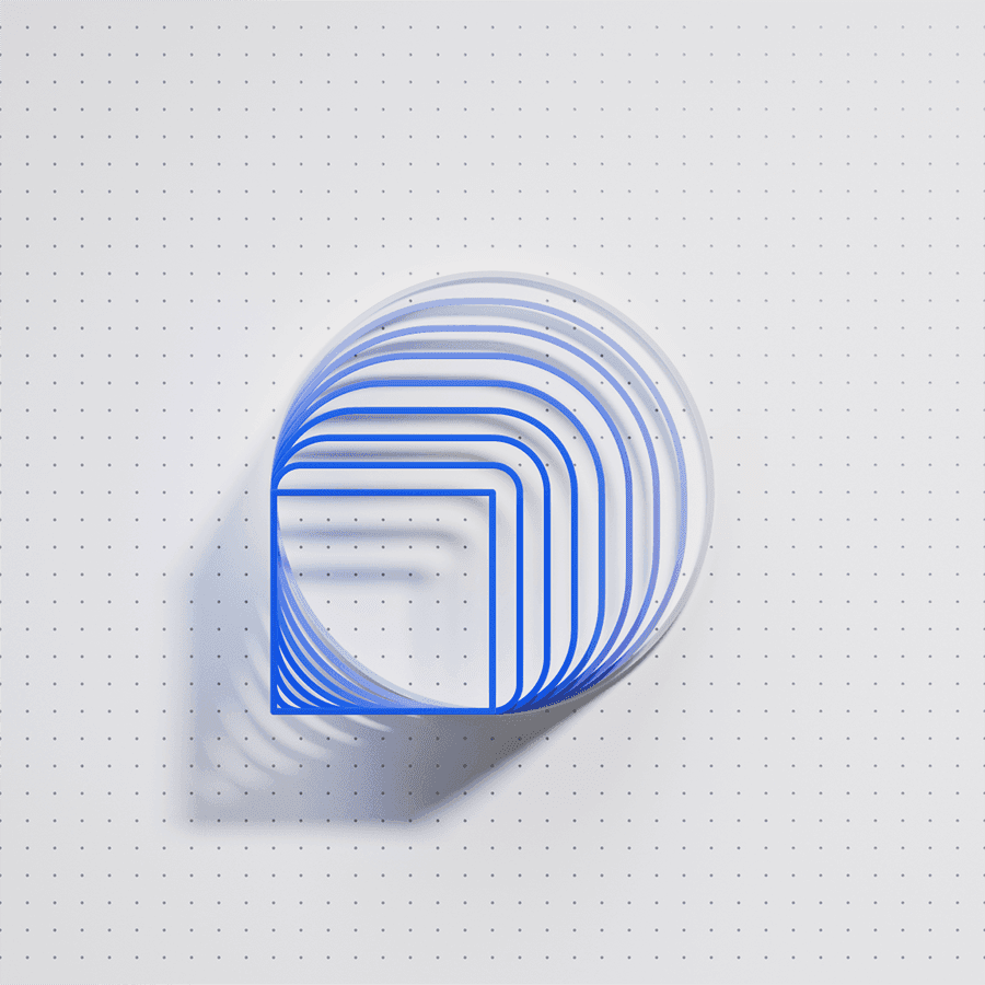 digital rendering of square to circle progression on a dot grid digital rendering of square to circle progression on a dot grid