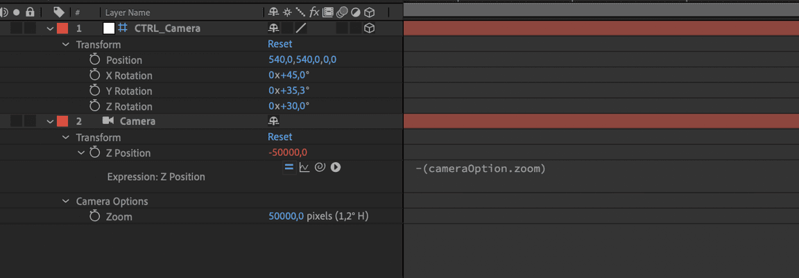 After Effects settings After Effects settings