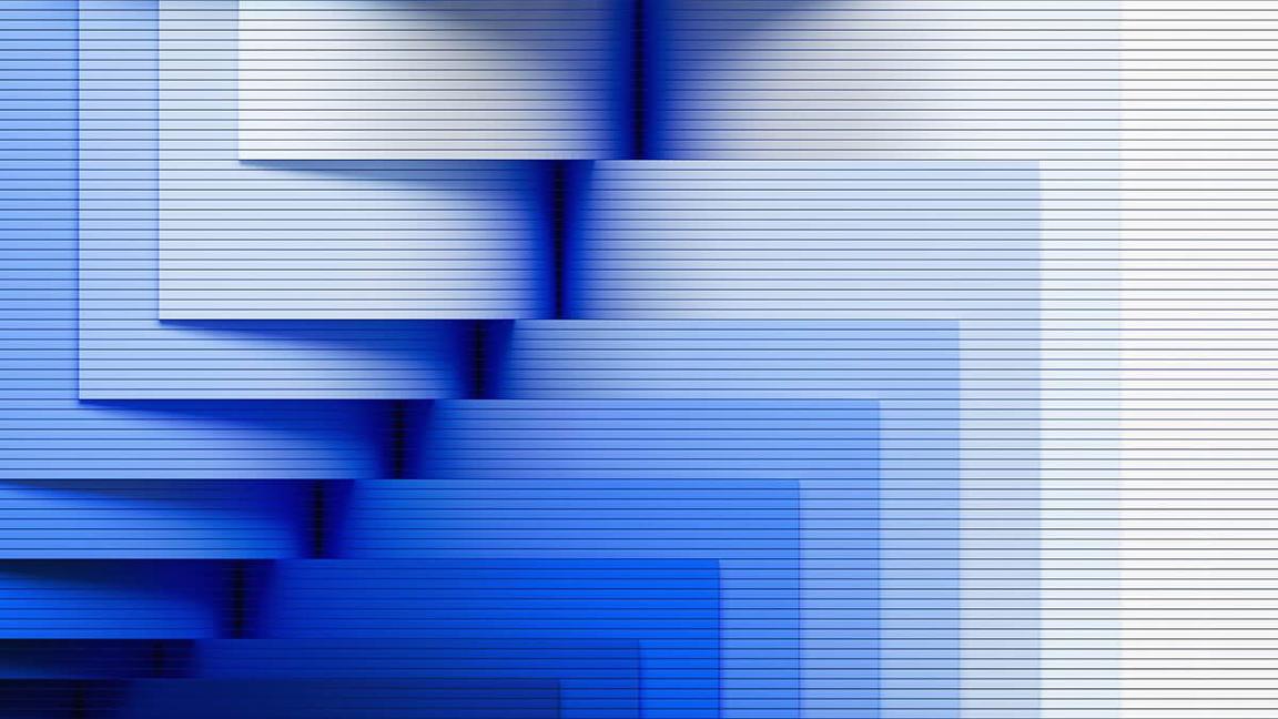 digital rendering of shifting blue grid pattern digital rendering of shifting blue grid pattern