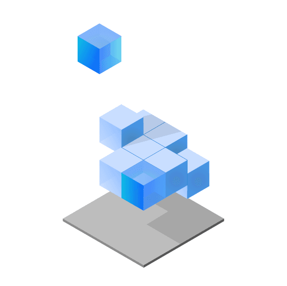 Floating cubes Floating cubes
