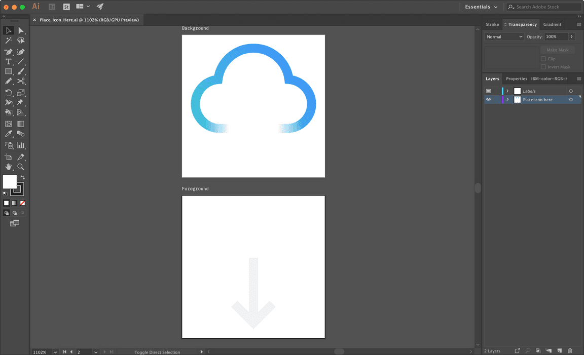 Foreground and background layers for native OS Foreground and background layers for native OS