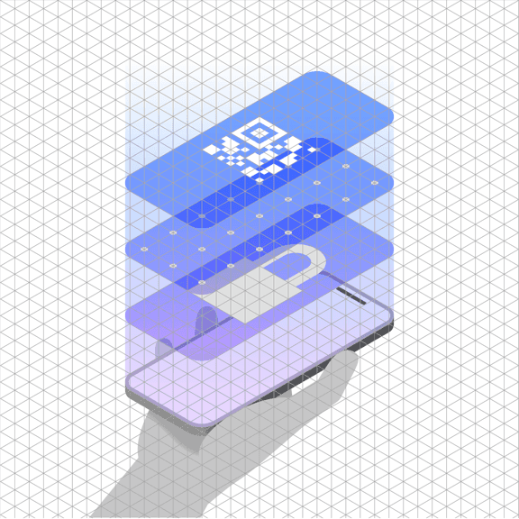 Isometric grid example Isometric grid example