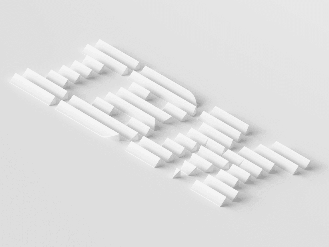 isometric 3D IBM 8-bar logo illustration isometric 3D IBM 8-bar logo illustration