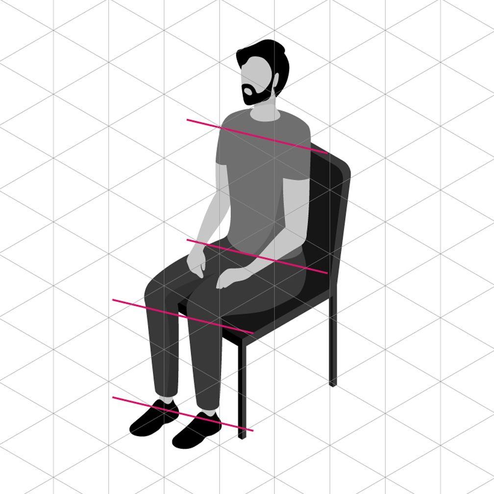 Shoulders not aligned to isometric angles Shoulders not aligned to isometric angles