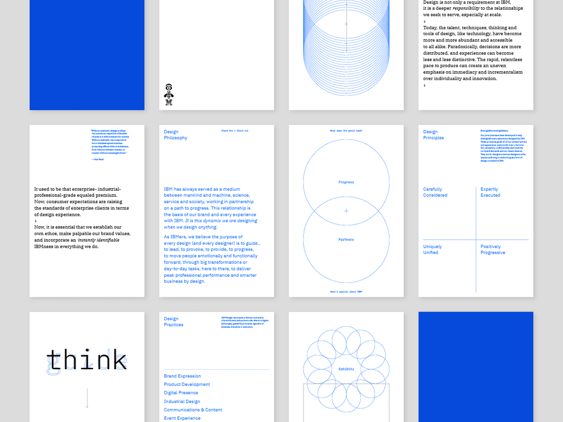 IBM Design philosophy cards IBM Design philosophy cards