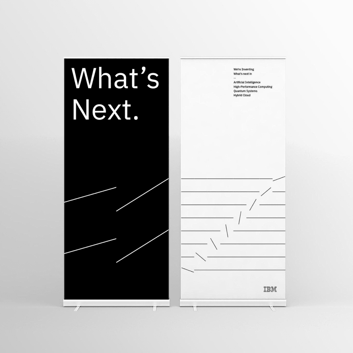two-sided rollup banner for IBM Research event two-sided rollup banner for IBM Research event